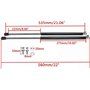 Supports de levage de capot Tiges de levage de capot Bras de levage de capot 2Pcs Engine Hood Lift Front Bonnet Strut pour Skoda