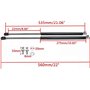 Supports de levage de capot Tiges de levage de capot Bras de levage de capot 2Pcs Engine Hood Lift Front Bonnet Strut pour Skoda