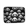 LLKGOT Housse de protection antichoc pour ordinateur portable 10" Motif tête de panda Pour homme femme Voyage d'affaires bureau