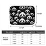 LLKGOT Housse de protection antichoc pour ordinateur portable 10" Motif tête de panda Pour homme femme Voyage d'affaires bureau 