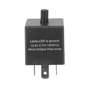 DINGYIG Relais Universel De Moto À 3 Broches 12V pour Clignotants Convertisseur De Régulateur Accessoires Relais