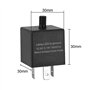 DINGYIG Relais Universel De Moto À 3 Broches 12V pour Clignotants Convertisseur De Régulateur Accessoires Relais