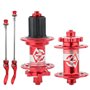 HDGZ Moyeu de Disque de Vélo - 32 Trous Moyeux d'Essieu À Dégagement Rapide Avant 100mm/arrière 135mm - Moyeu de Frein à Disque 