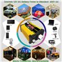 CORLYSE Kit De Panneaux Solaires 4000W, Kit D'onduleur Solaire Portable Léger, avec Contrôleur Solaire 30A, Système d'alimentati