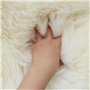 Altlue Tapis Peau Mouton Veritable Tapis Fourrure Naturel Peau De Bete (Blanc,70 * 200cm)