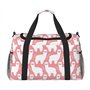 Grand sac de voyage en toile avec imprimé lama alpaga pour femme