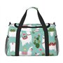 Sac fourre-tout de voyage en toile avec imprimé lama tropical