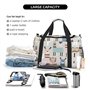 Llama Sac de voyage en toile avec imprimé cactus pour femme Noir Taille unique, Noir/blanc, One Size