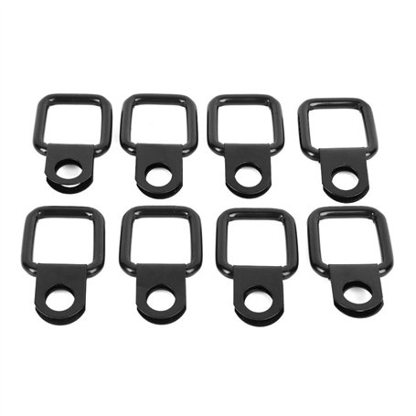 Reminnbor 8 pièces ancrages à Anneau en D Hardtop/Couvercle Attache de Fixation à Retrait Rapide pour JK YJ TJ JKU Sports/Sahara