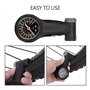 Annadue Jauge de Pression des pneus, manometre Pneu Voiture/vélo, Durable, adapté pour Schrader/pour Presta, Noir