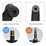 Annadue Jauge de Pression des pneus, manometre Pneu Voiture/vélo, Durable, adapté pour Schrader/pour Presta, Noir