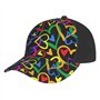 Gay Pride Casquette de baseball avec imprimé arc-en-ciel pour homme et femme – Chapeau d'extérieur réglable