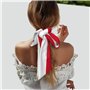 GaxfjRu Écharpe imprimée drapeau de Monaco pour femme, foulard en soie pour cheveux, bandeau tendance pour femme, cravate légère
