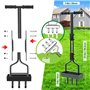 Cadre Métallique avec Outil de Nettoyage et Bac de Ramassage avec Poignée Noire pour l'entret