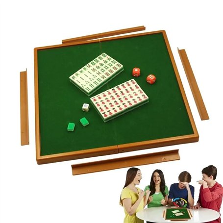RATSTONE Mahjong，Jeu Chinois，Mahjong Traditionnel Chinois，Table de Mahjong Pliable