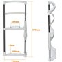 XGHDPBM Repose-Menton, Support Frontal, Accessoires d'optométrie, Support Frontal d'entraînement de la Vision de Type H, Distanc