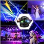 Projecteur DJ à 6 bras, éclairage disco d'intérieur, éclairage LED RGBW à tête mobile, éclairage de scène avec contrôleur DMX-51