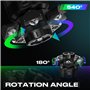 Projecteur DJ à 6 bras, éclairage disco d'intérieur, éclairage LED RGBW à tête mobile, éclairage de scène avec contrôleur DMX-51