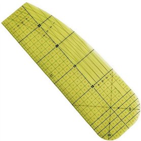 TOSSPER Repassage Règle Tissu Outil De Mesure Artisanat Patchwork Tissu Coupe De Règle Regle Accessoires