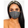 Handcess Sparkly Crystal Mesh Masque Glitter Strass Mascarade Ball Party Discothèque Masques Faciaux Halloween Genie Costume Acc