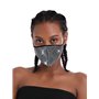 Handcess Sparkly Crystal Mesh Masque Glitter Strass Mascarade Ball Party Discothèque Masques Faciaux Halloween Genie Costume Acc
