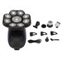 GINKOEHD Rasoirs Électriques pour Hommes Chauves, 9 Têtes Flottantes, Tondeuse Nez et Oreilles, Tête Flottante 3D, Rechargeable 