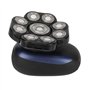 GINKOEHD Rasoirs Électriques pour Hommes Chauves, 9 Têtes Flottantes, Tondeuse Nez et Oreilles, Tête Flottante 3D, Rechargeable 