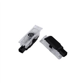 MJGALEI 2pcs Voiture Bienvenue Lampe Lumière pour Maserati Levante 2016-2023 2024 2025 Projecteur de Porte de Voiture Ombre de B