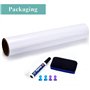 TOOSOAR Tableau Blanc Effacable, 60 * 40cm Tableau Frigo Magnétique, Tableau Blanc Effacable Magnetique, Avec Marqueur et Efface