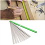 Fafeicy Jauge d'épaisseur d'écart de 300 mm, 17 Lames métriques, Outil de Mesure en Acier Inoxydable d'épaisseur 0,02-1 mm, Conc