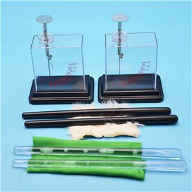 WBJLG Électroscope à Feuille Outils pédagogiques Aides à l'étude Physique Instruments à Cylindre Faraday Électromètre à Feuille