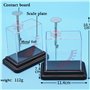 WBJLG Électroscope à Feuille Outils pédagogiques Aides à l'étude Physique Instruments à Cylindre Faraday Électromètre à Feuille 