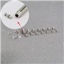 Malayas@ Kit de Réparation pour Montres Lunettes de Soleil Monocles Boîte à Outils 1000pcs Vis en Acier Inoxydable avec Tournevi