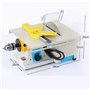 Scie Lapidaire à Bijoux pour Couper des Roches, Mini Scies De Table, Meuleuse, Machine De Polissage 0-10 000 TR/Min avec Arbre F