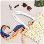 YQxwJL Sparsed Dreamy Sac fourre-tout en toile avec imprimé étoiles et pois pour femme, sac à main, sac fourre-tout, sac à main 