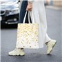 YQxwJL Sparsed Dreamy Sac fourre-tout en toile avec imprimé étoiles et pois pour femme, sac à main, sac fourre-tout, sac à main 