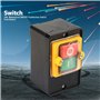 Interrupteur à bouton-poussoir, AC220V/380V 10A étanche ON/OFF Bouton-poussoir Interrupteur à bouton-poussoir pour équipement mé