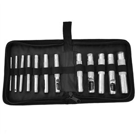 Ensemble de poinçons en cuir creux 12 pièces