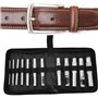 Ensemble de poinçons en cuir creux 12 pièces, trousse à outils de coupe-poinçon pour ceinture de poinçon en cuir rond en acier a
