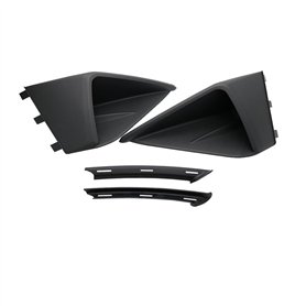 WXSSH Panneau de becquet latéral du véhicule pour Mustang 2018 2019 Voiture Noir Pare-Chocs pour Avant Air pour Panneau De Garni
