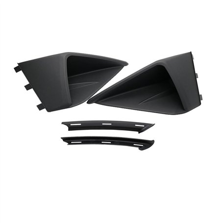 WXSSH Panneau de becquet latéral du véhicule pour Mustang 2018 2019 Voiture Noir Pare-Chocs pour Avant Air pour Panneau De Garni
