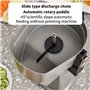Trancheuse à légumes électrique, Coupe-Aliments Multifonctionnel 4 en 1, Hachoir à légumes 200 W pour Trancher, Déchiqueter, Cou