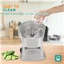 Trancheuse à légumes électrique, Coupe-Aliments Multifonctionnel 4 en 1, Hachoir à légumes 200 W pour Trancher, Déchiqueter, Cou