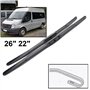 BWWIEZRS Compatible avec Ford pour Transit 2006 2007 2008 2009 2010 2011 2012 2013 Balais D'essuie-Glace Avant Hybrides 26" + 22
