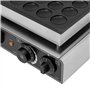 RSPPPJQ Mini gaufrier électrique hollandais, Appareil Commercial antiadhésif avec 50 Trous for crêpes, Muffins et gaufres, Chauf