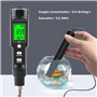 Oxymètre numérique for aquariums et aquaculture: testeur de qualité de l'eau avec plage de mesure de 0,0 à 40,0mg/L, analyseur e