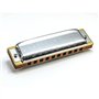 Hohner Harmonica Blues Harp 20 en Tonalité D Argent Métallique