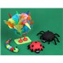 Apli kids 013263 Sachet de 100 Yeux Mobiles Adhésifs Ronds sans Cils tailles Assorties