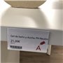 Abarnom Lot de 100 porte-étiquettes transparents auto-adhésifs de 39 mm de haut 70 mm de long. Porte-prix autocollants individue