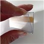 Lot de 100 Porte-Étiquettes Autocollants Transparents 30 mm x 70 mm - Porte-Prix Adhésifs Individuels - Étiquettes pour Affiches